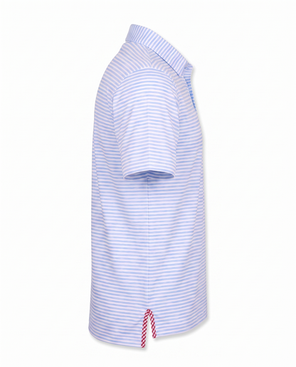 Albatross Polo Heather Bell White Stripe side