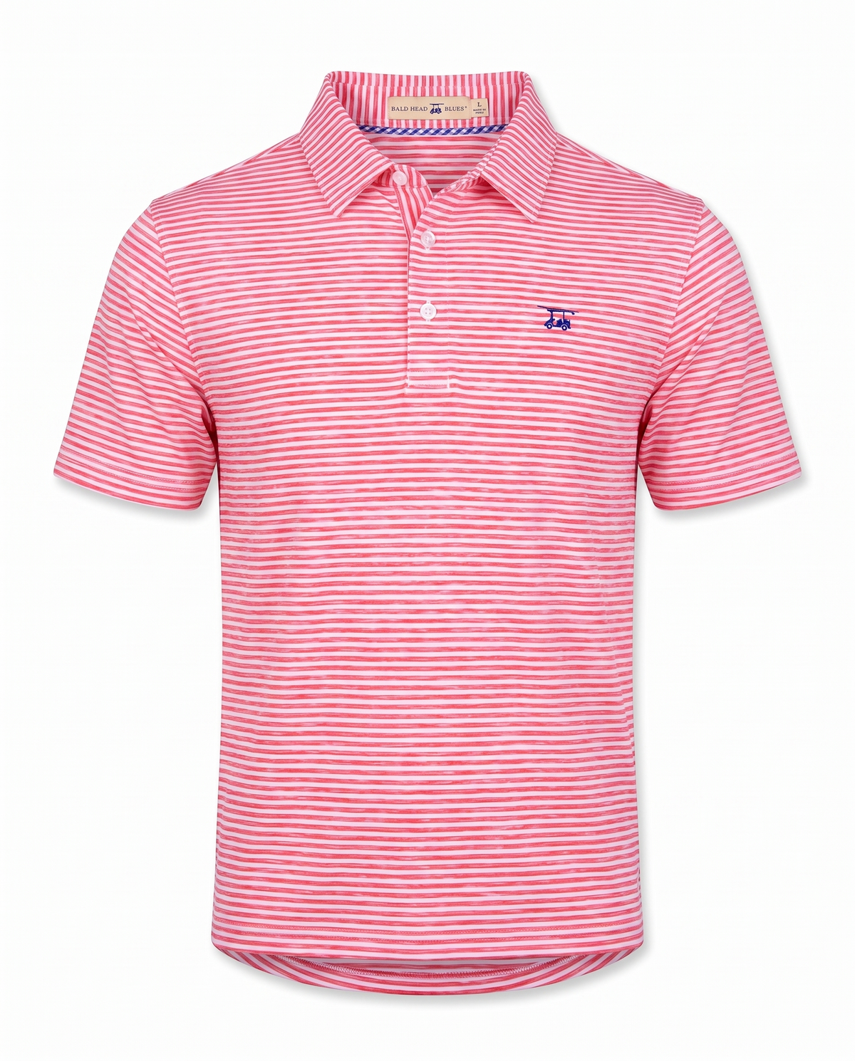 Albatross Polo Heather State Red White Stripe front