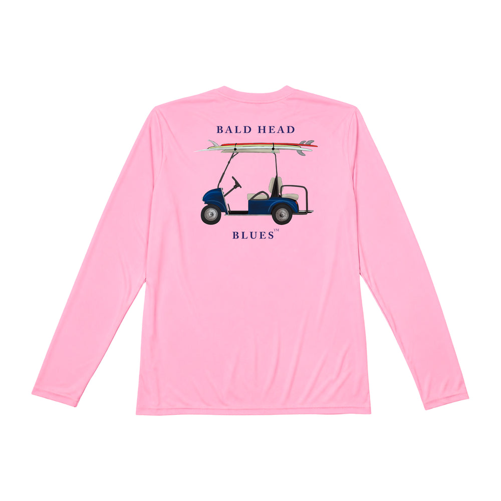 Performance Long Sleeve Golf Cart Hoodie - Pink