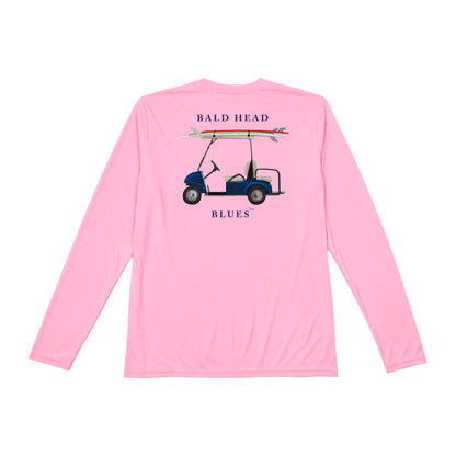 Performance Long Sleeve Golf Cart Hoodie - Pink