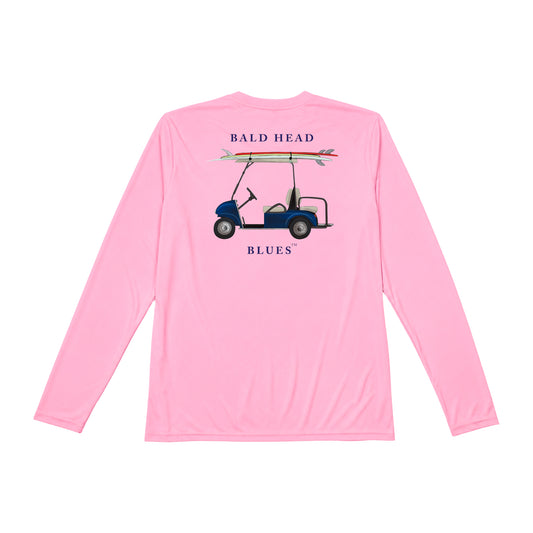 Performance Long Sleeve Golf Cart Hoodie - Pink