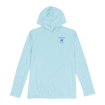 Performance Long Sleeve Logo Hoodie - Arctic
