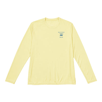 Performance Long Sleeve Golf Cart T-Shirt - Pale Yellow
