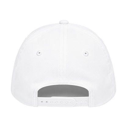 Five Panel Twill Roped Trucker Hat - White