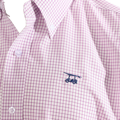 Islander Button Down - Orchid / White Check