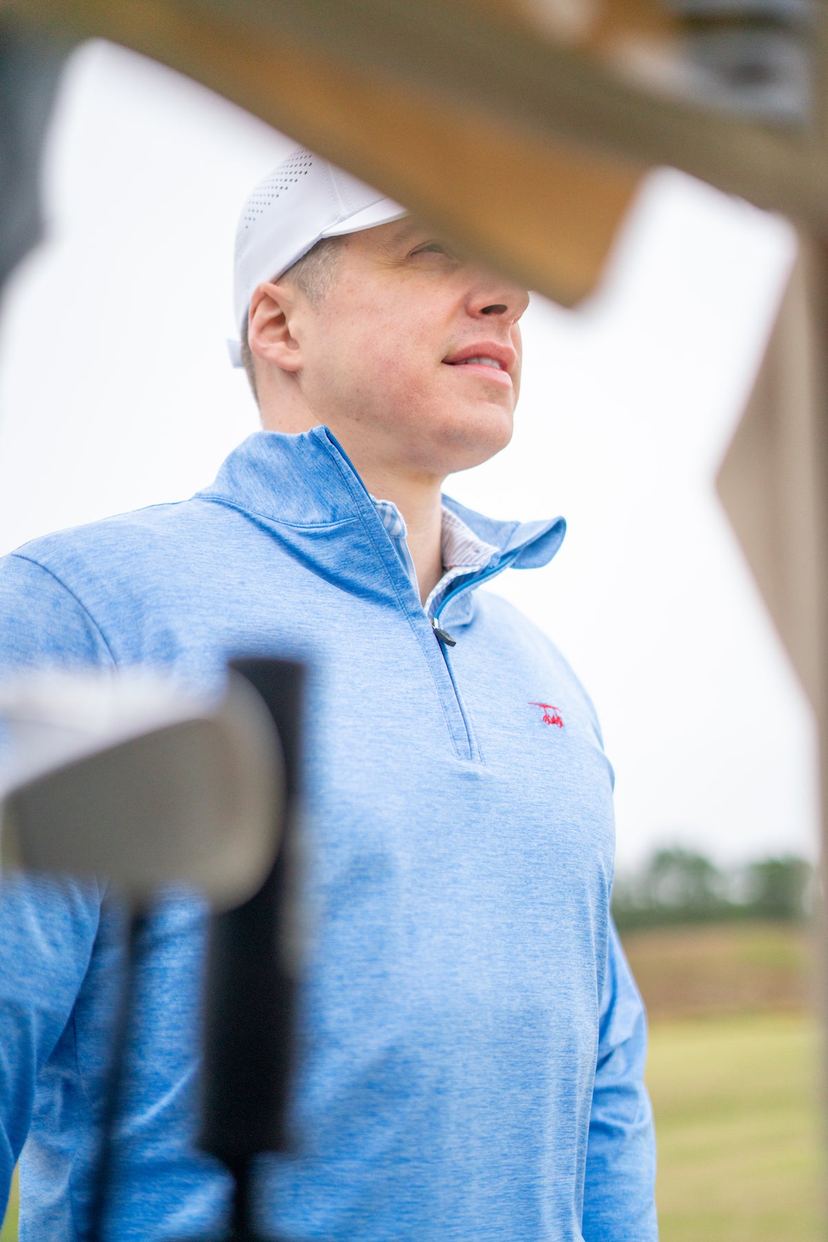 Ocean View Quarter Zip- Heather Bell