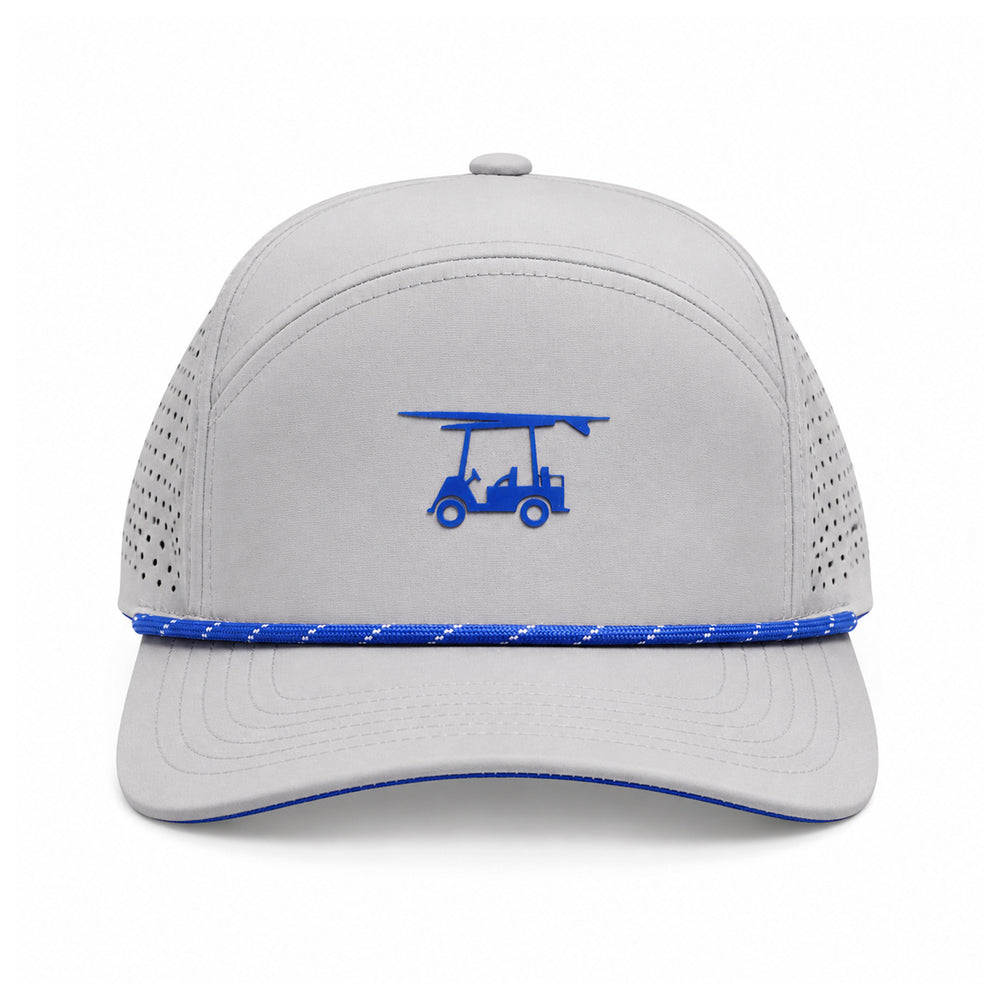 Six Panel Twill Roped Trucker Hat - Monument