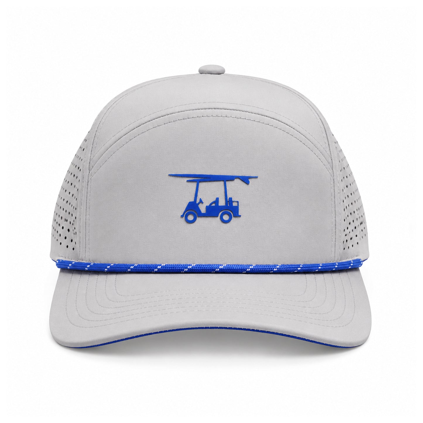 Six Panel Twill Roped Trucker Hat - Monument