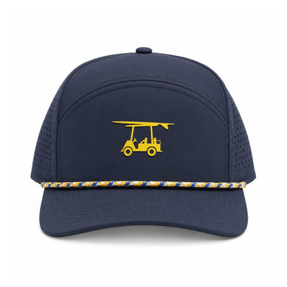 Six Panel Twill Roped Trucker Hat - Medieval