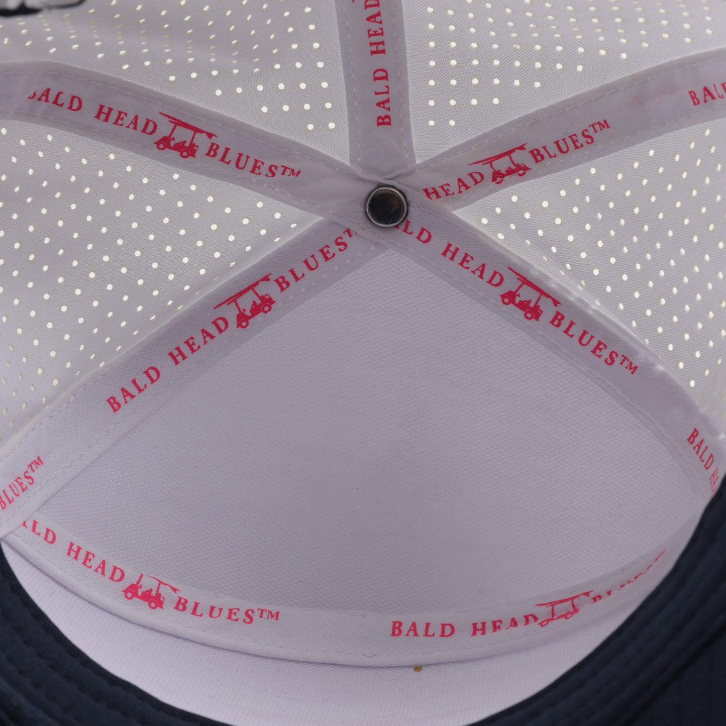 Six Panel Twill Roped Trucker Hat - White & Pink