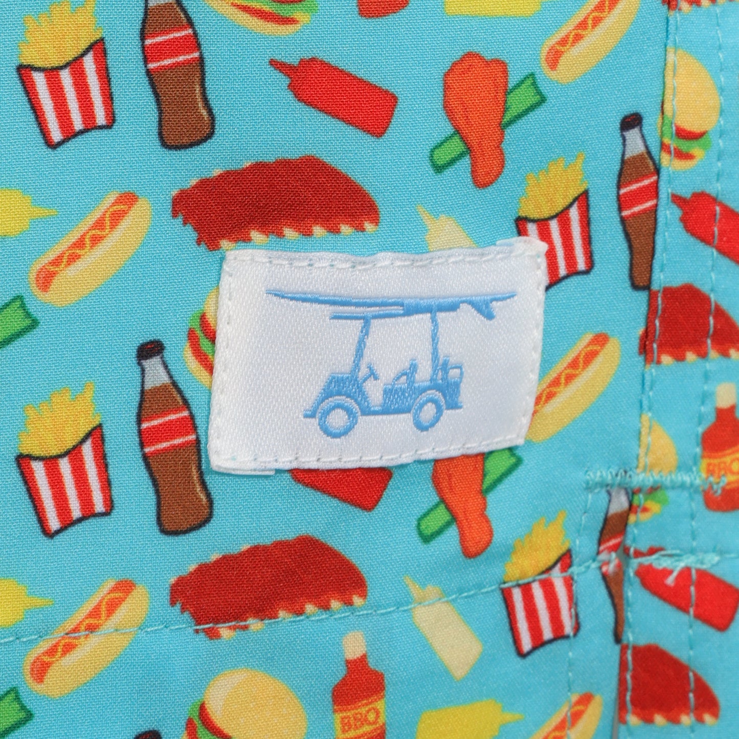 Aruba w/Cookout Print Swim Trunks