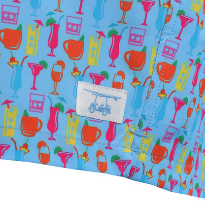 Bell w/Cocktail Print Swim Trunks