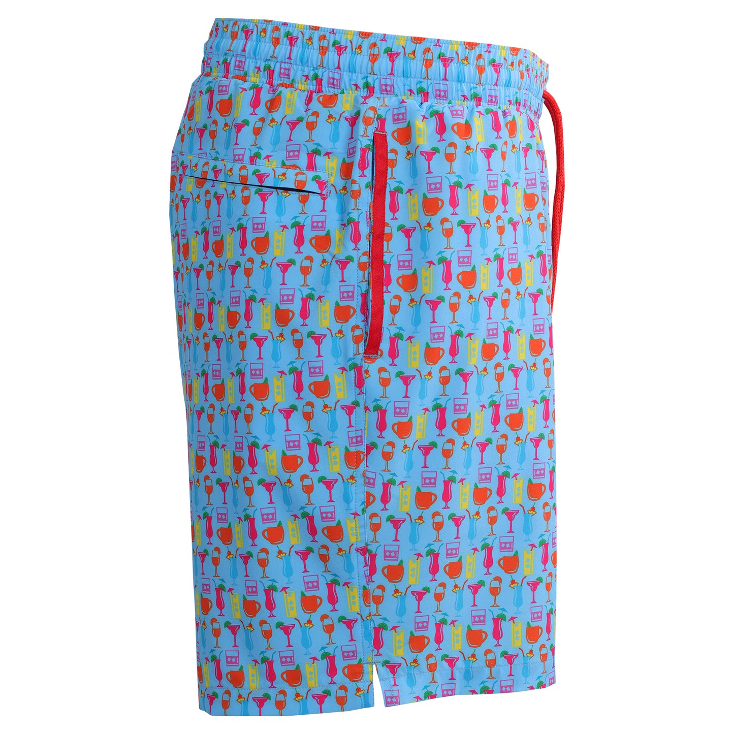 Bell w/Cocktail Print Swim Trunks