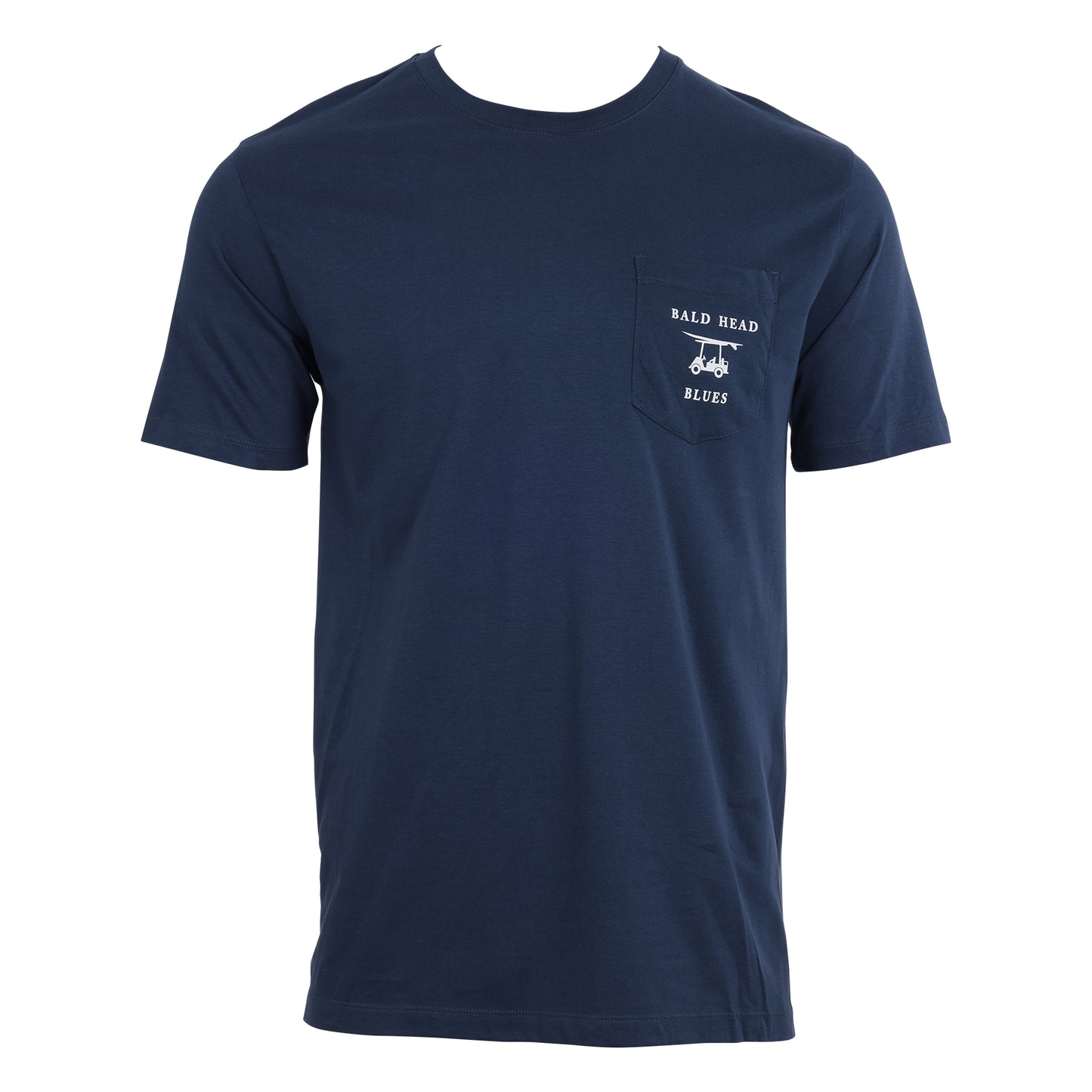 Island Tee - Short Sleeve Blues Logo - Navy