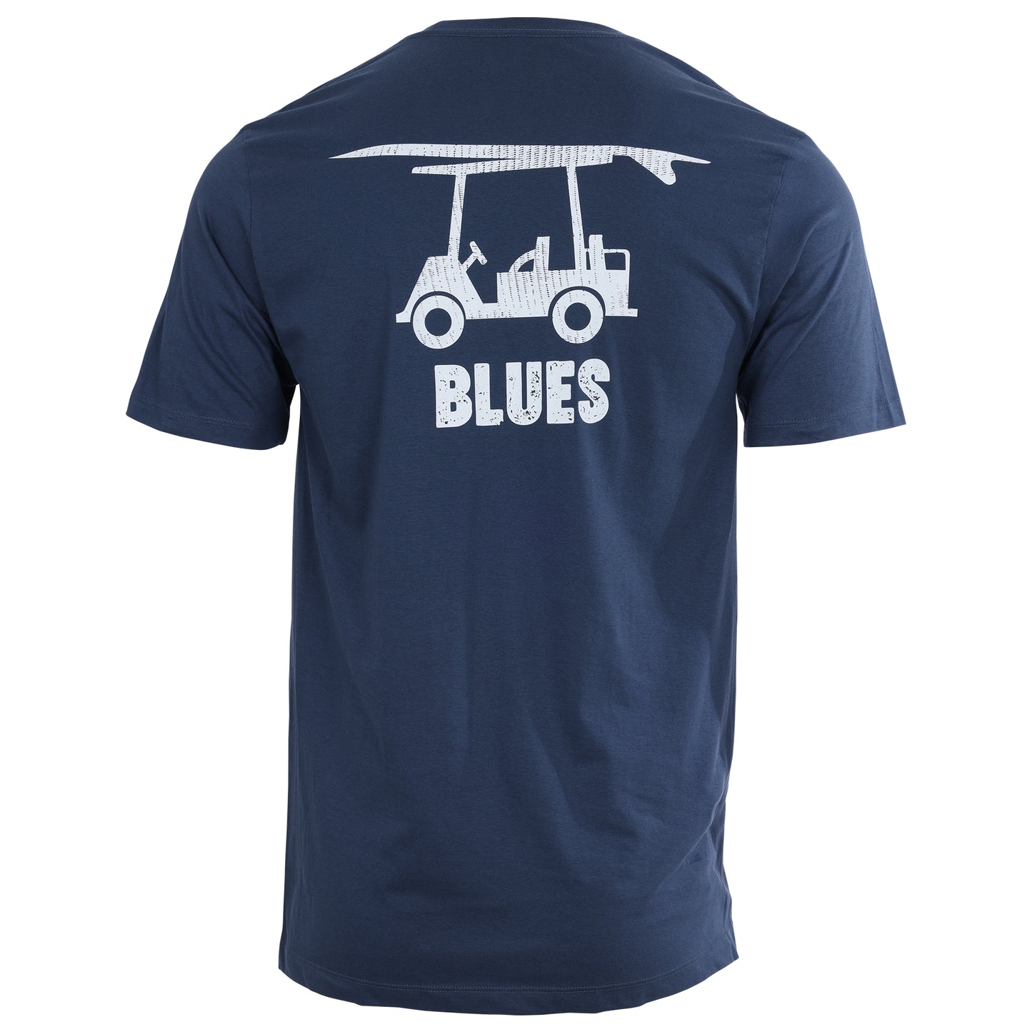 Island Tee - Short Sleeve Blues Logo - Navy