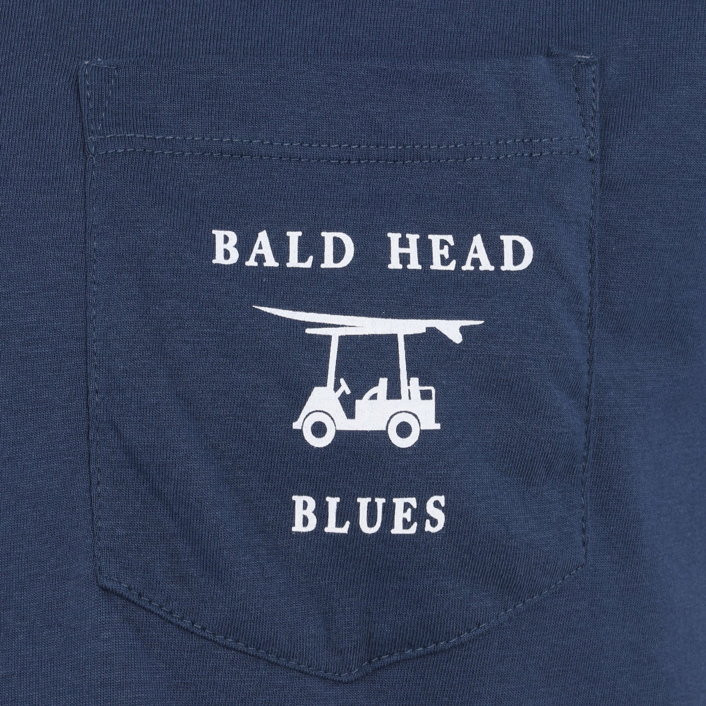 Island Tee - Short Sleeve Blues Logo - Navy