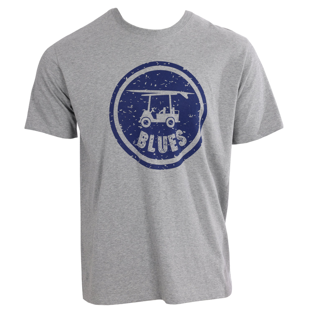 Island Tee - Retro Logo - Grey