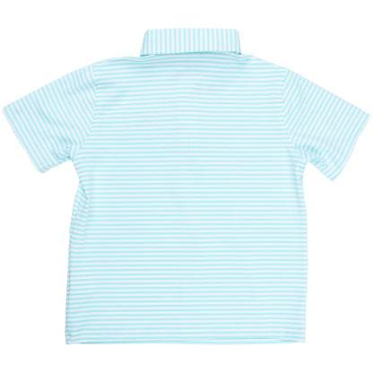 Albatross Youth Polo - Aruba/White