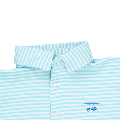 Albatross Youth Polo - Aruba/White