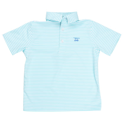 Albatross Youth Polo - Aruba/White