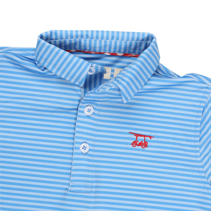 Albatross Youth Polo - Azure Blue / Bell