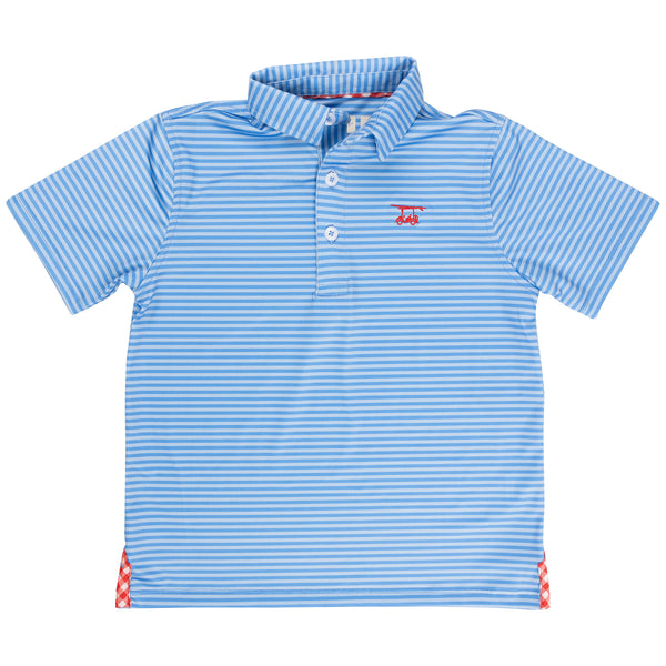 Albatross Youth Polo - Azure Blue / Bell