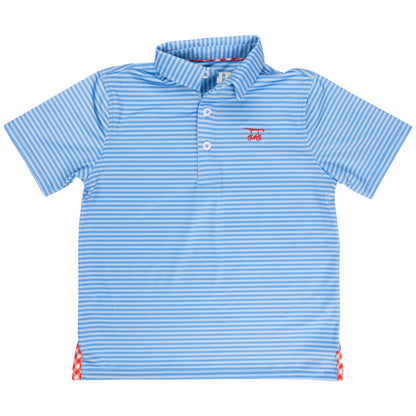 Albatross Youth Polo - Azure Blue / Bell