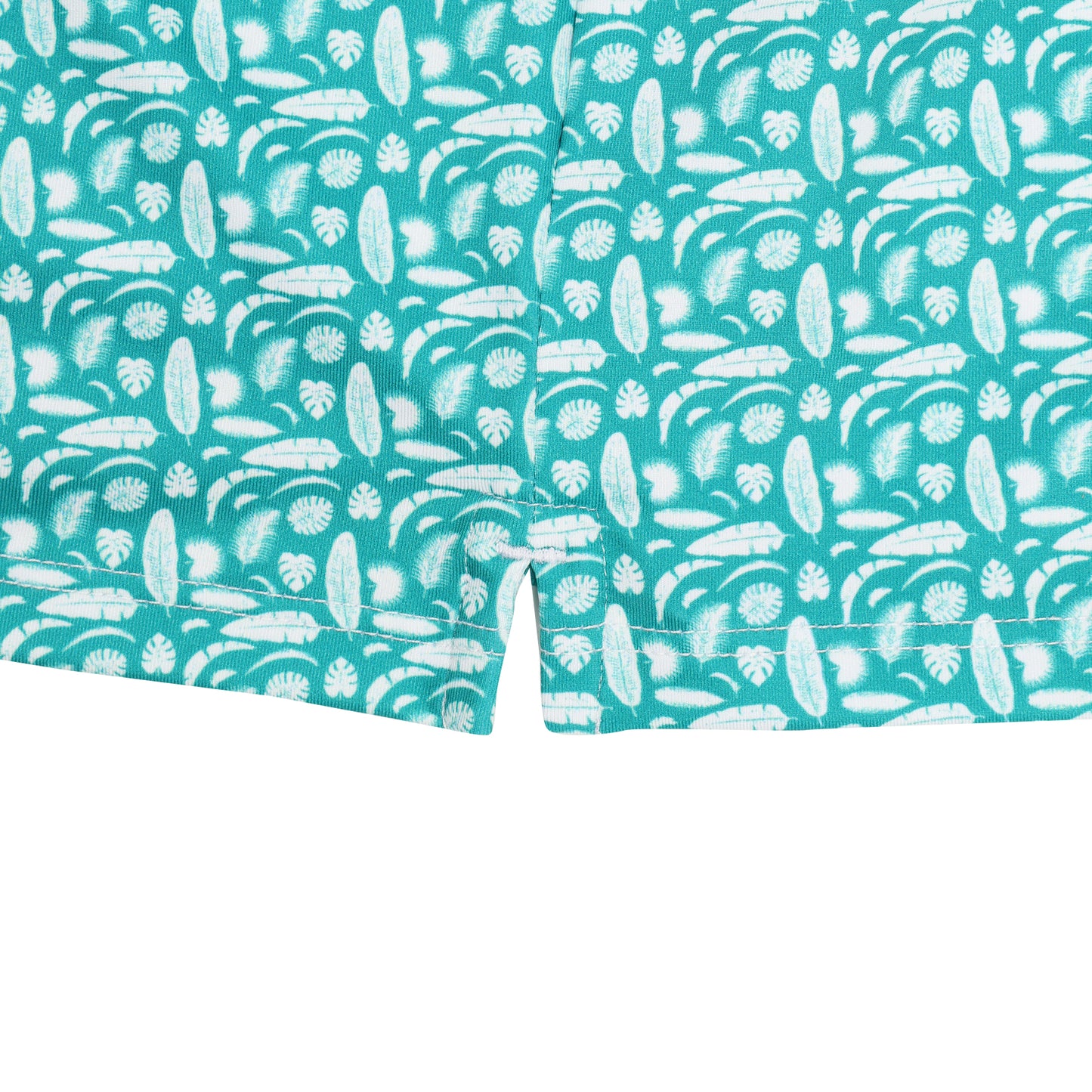 Albatross Youth Polo -  Exotic Leaves / White
