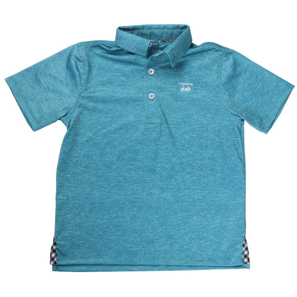 Albatross Youth Polo - Heather Lagoon