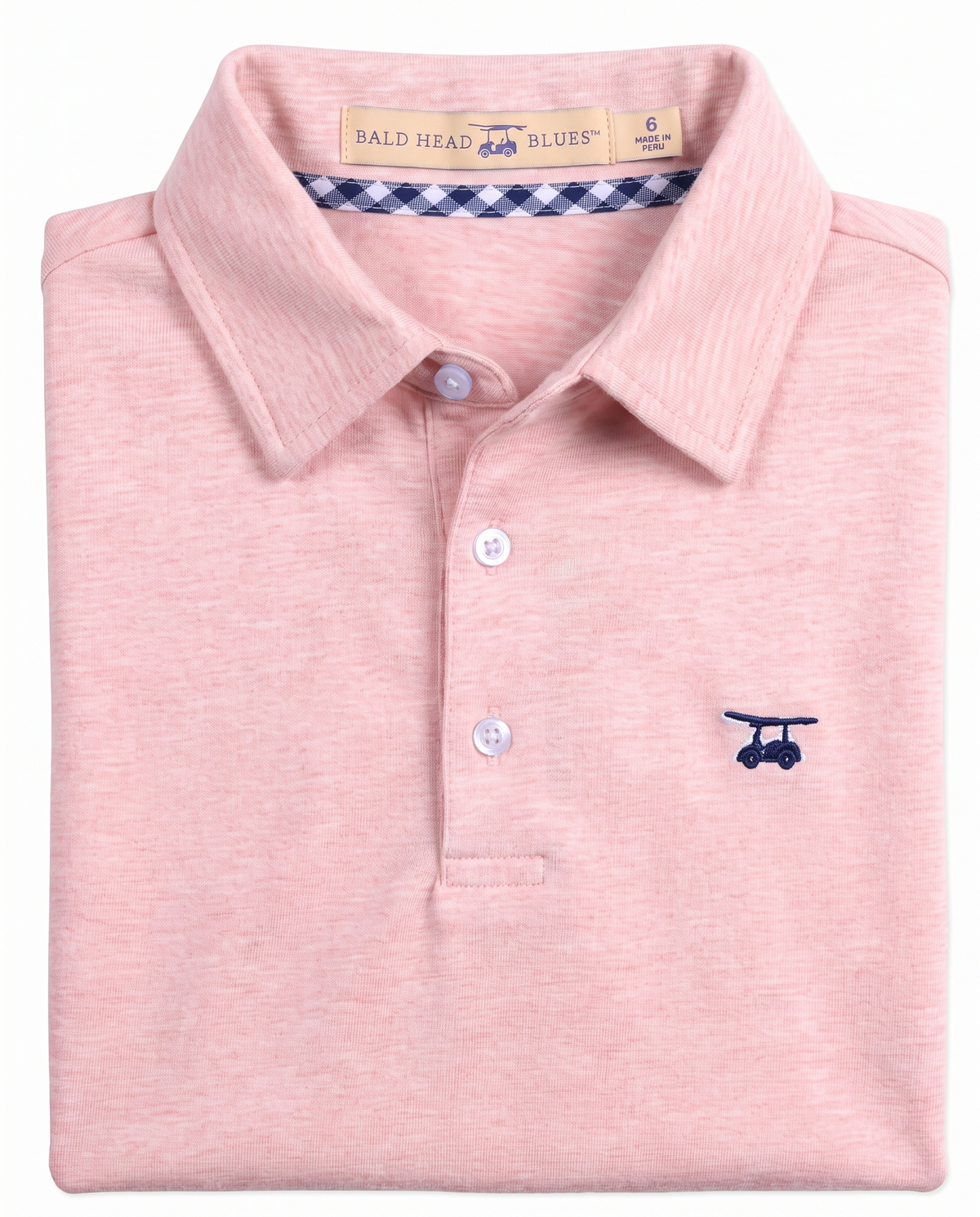 Albatross Youth Polo Heather Pink folded