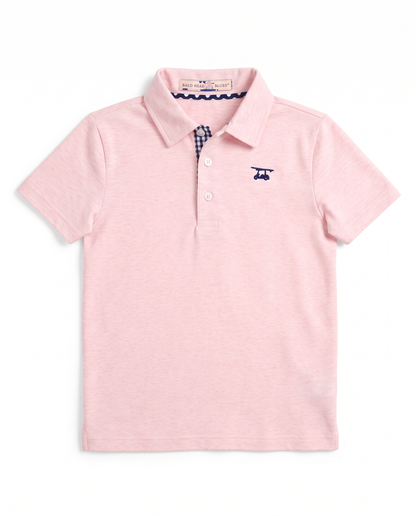 Albatross Youth Polo Heather Pink front