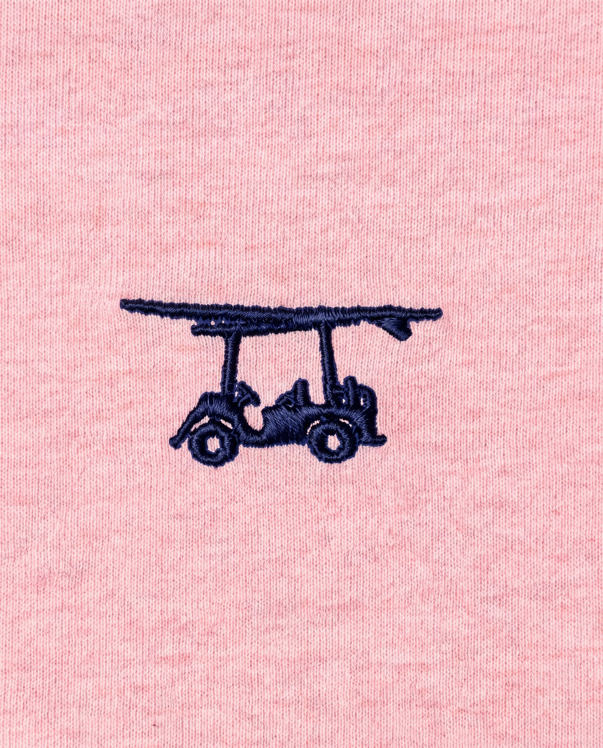 Albatross Youth Polo Heather Pink chest logo detail