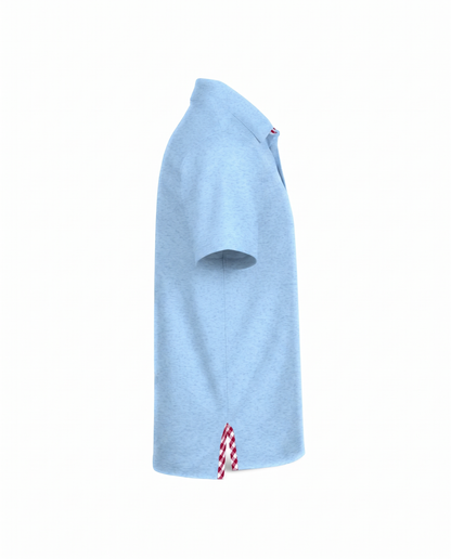 Albatross Youth Polo Heather Regatta side