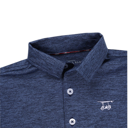 Albatross Youth Polo - Heather Royal Blue