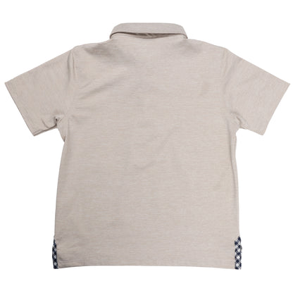 Albatross Youth Polo - Heather Sand Dollar