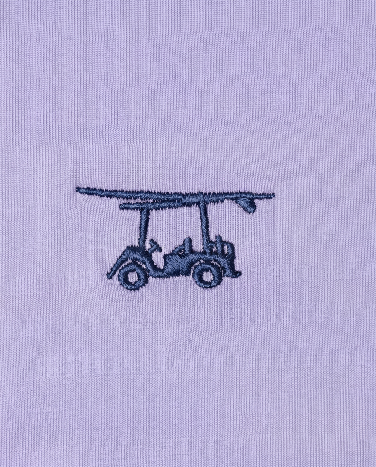 Albatross Youth Polo Lavender chest logo detail