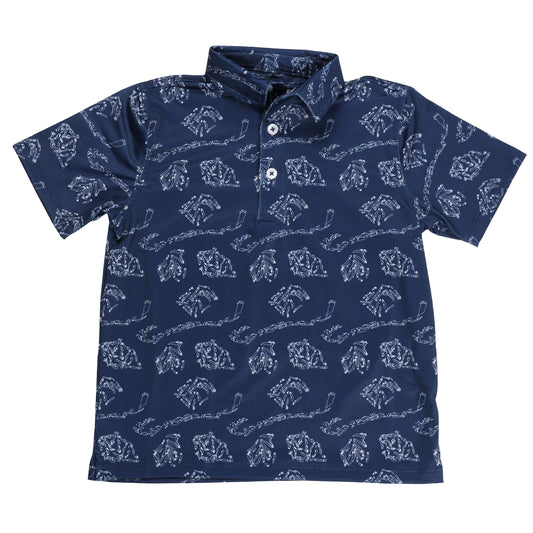 Youth Albatross Polo - Majors All-Over Print on Medieval