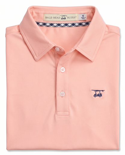 Albatross Youth Polo Peach folded