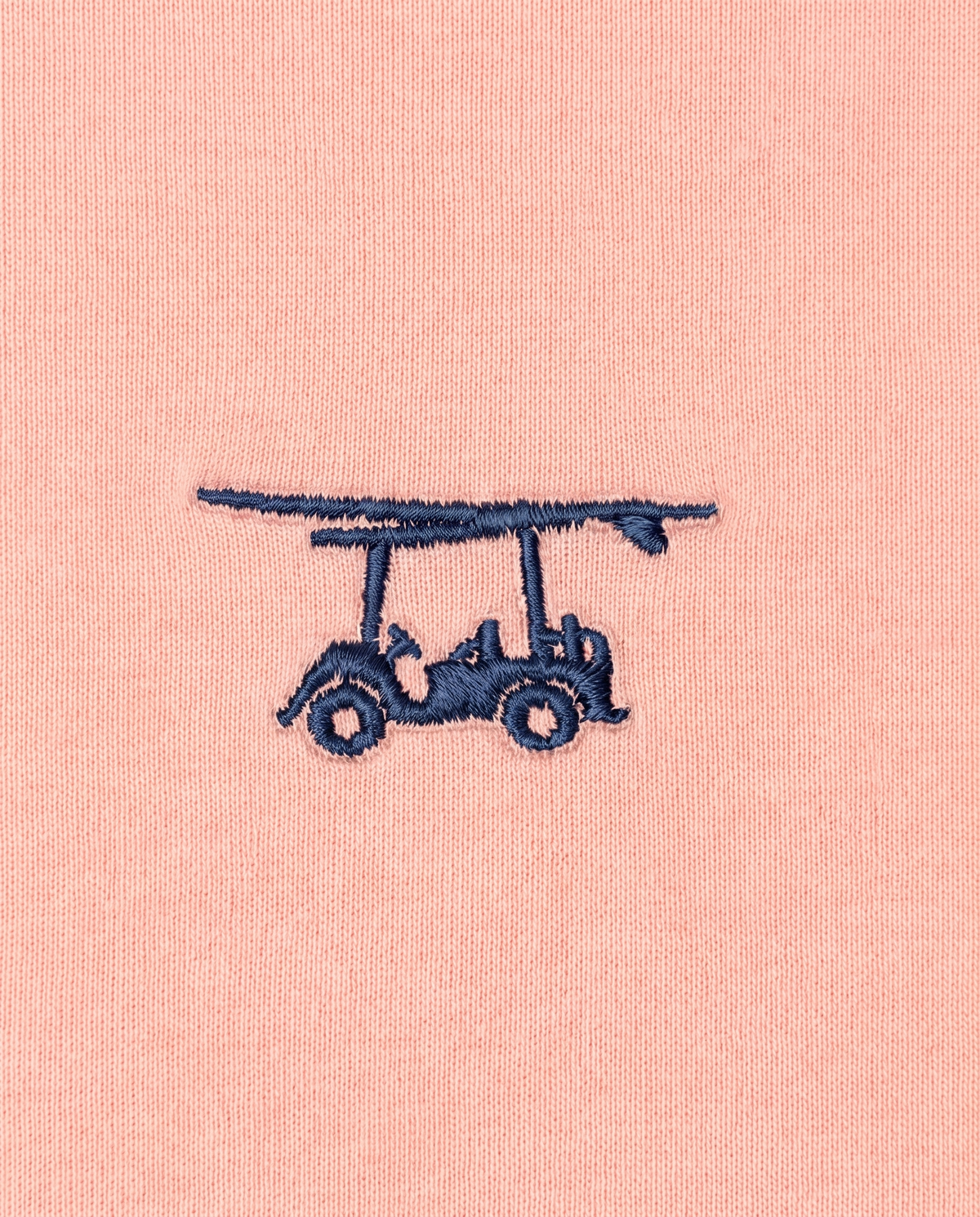 Albatross Youth Polo Peach chest logo detail