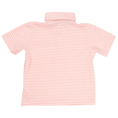 Albatross Youth Polo - Peach / White