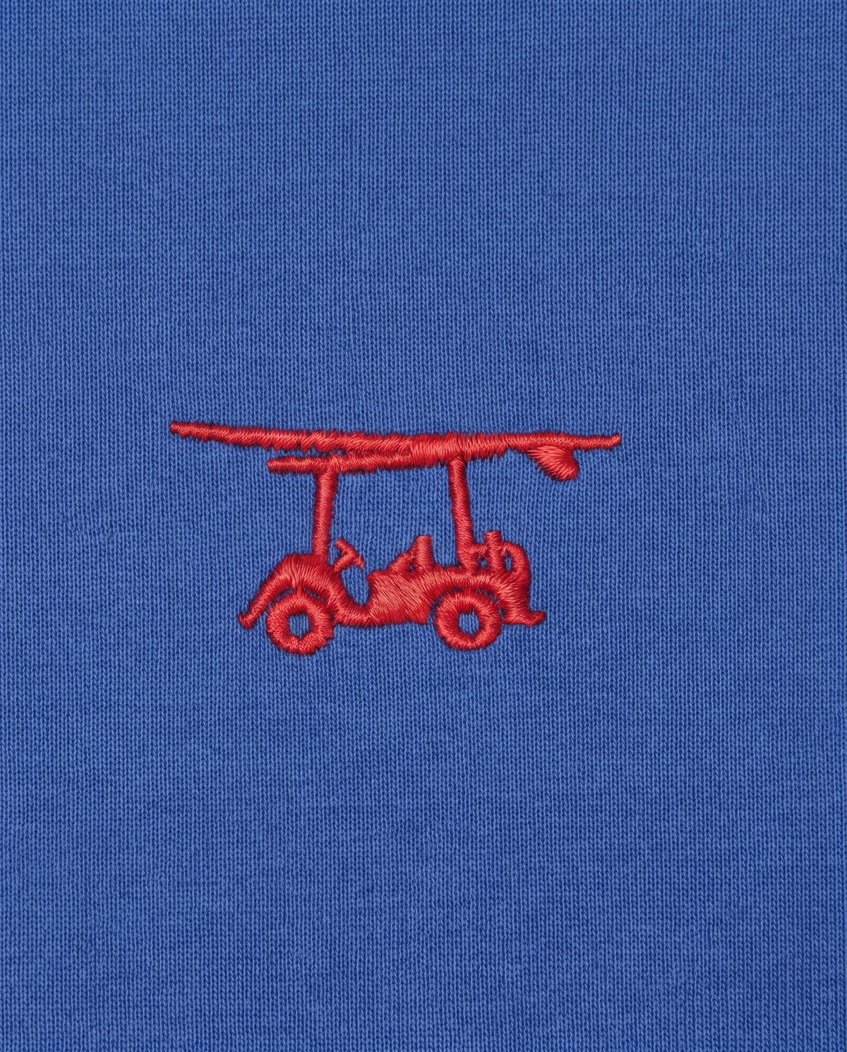 Albatross Youth Polo Royal Blue chest logo detail