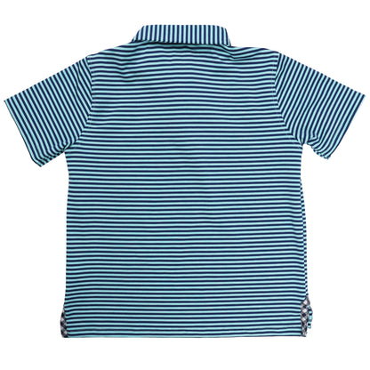 Albatross Youth Polo - Royal Blue / Heather Aruba