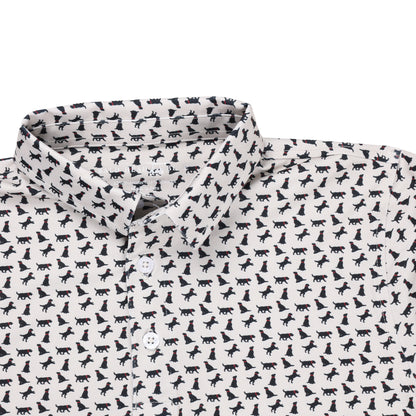 Albatross Youth Polo - Sand Dollar Black Lab