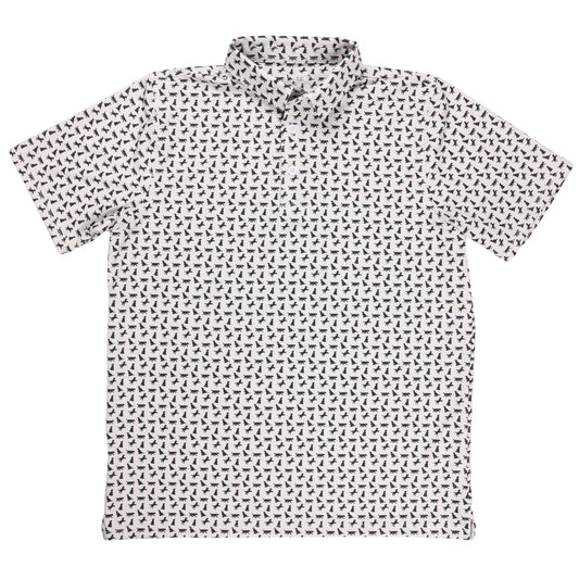 Albatross Youth Polo - Sand Dollar Black Lab