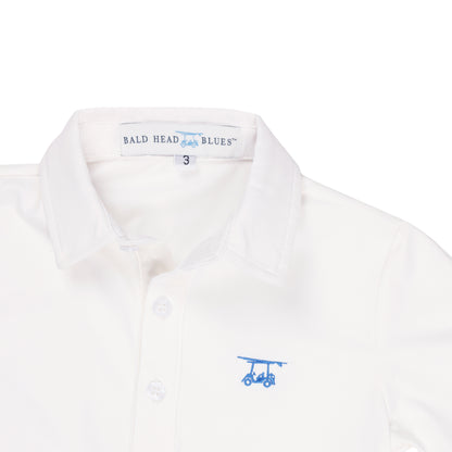 Youth First Class Polo - White