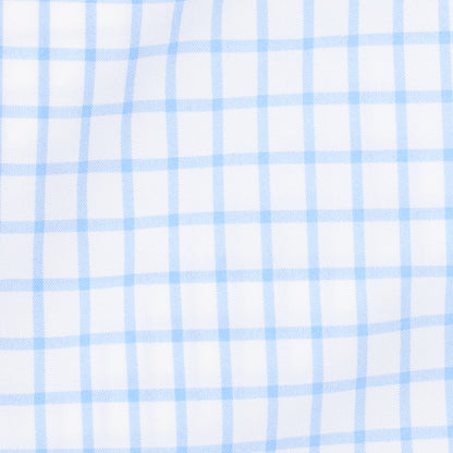 Youth Islander Button Down - White w/ Bell Checks
