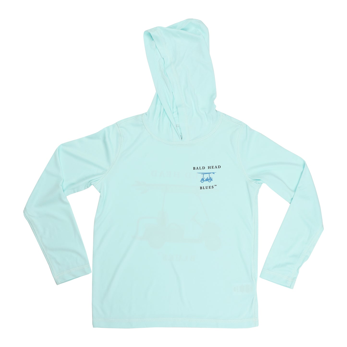 Youth Performance Long Sleeve Golf Cart Hoodie - Seagrass