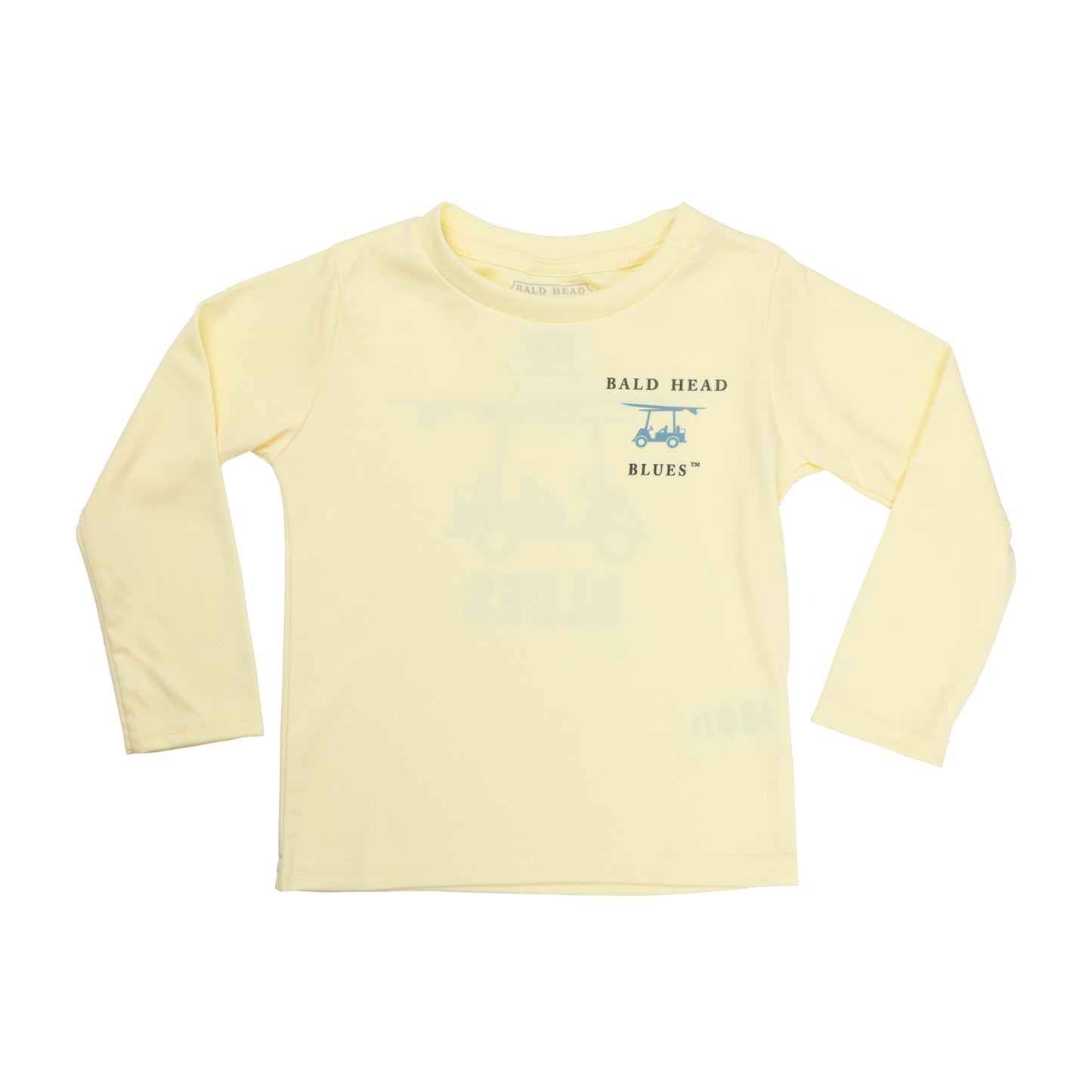 Youth Performance Long Sleeve Blues Logo T-Shirt - Yellow