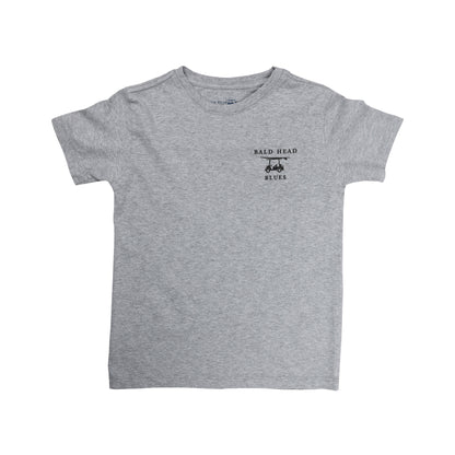 Island Tee - Youth Short Sleeve Pirate Ship - Heather Grey