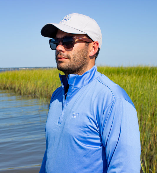 Ocean View Quarter Zip- Solid Regatta